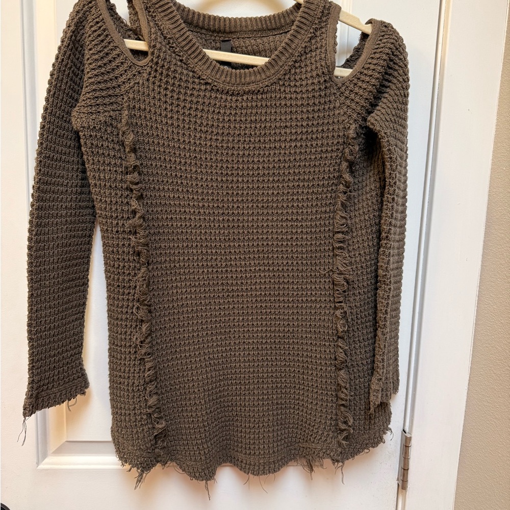 Women's Brown Knit Sweater